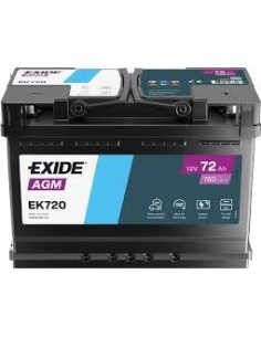 EXIDE 12V 72AH 760A CENEK720 AKKUMULÁTOR