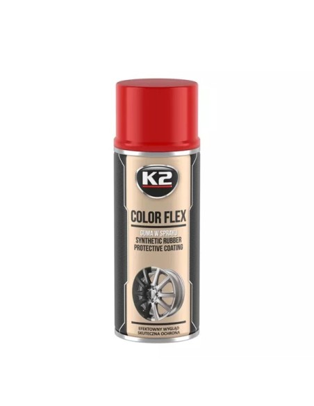 K2 Color flex guma piros polysk 400 ml